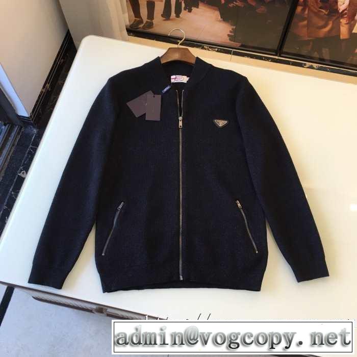 クリスマス限定価格プラダ スポーツジャケット コーデPradaメンズ ファスナー ジップパーカー 薄い 防寒用 秋冬人気ランキング