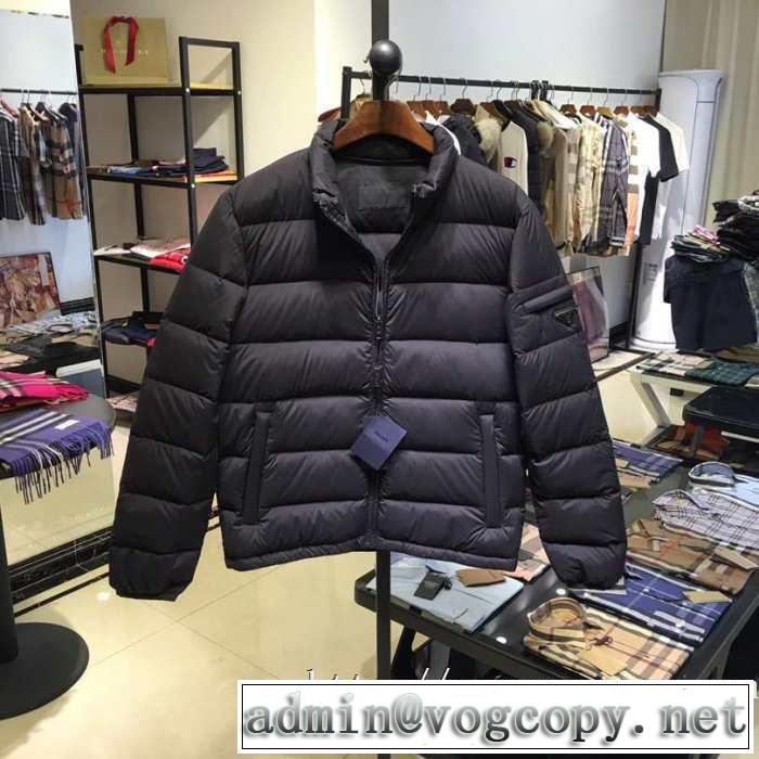 プラダ ダウン メンズ 防寒性抜群 高級ブランド 秋冬ジャケットPrada限定2019/20コレクション 人気 使い勝手のよさ新作