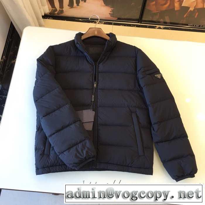 プラダ ダウン メンズ 防寒性抜群 高級ブランド 秋冬ジャケットPrada限定2019/20コレクション 人気 使い勝手のよさ新作