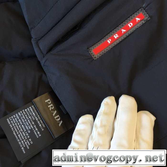 プラダ ダウン メンズ 防寒性抜群 高級ブランド 秋冬ジャケットPrada限定2019/20コレクション 人気 使い勝手のよさ新作