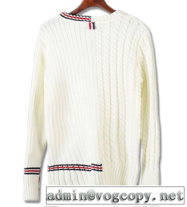 ニットウェア今っぽく新作アイテム 3色可選 トムブラウン2019春夏も引き続き人気セール THOM BROWNE