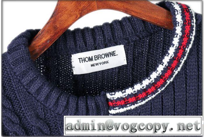 ニットウェア今っぽく新作アイテム 3色可選 トムブラウン2019春夏も引き続き人気セール THOM BROWNE