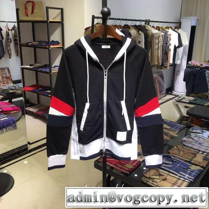 VIP SALEスタート19/20AW 新作トムブラウン スウェット サイズ感 カジュアルジップジャケット メンズ THOM BROWNE通販