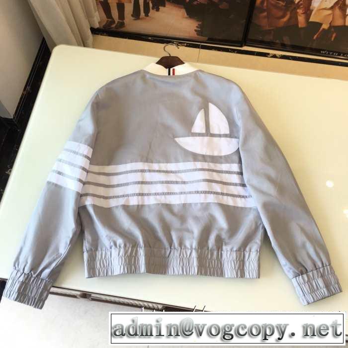 秋冬コレクション定番色トムブラウン パーカー おすすめTHOM BROWNE安いコピースウェットセットアップ4-BAR SWIM-TECH BOMBER