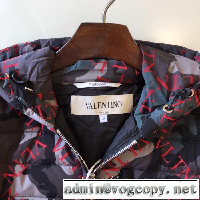 ダウンジャケット 激安 ヴァレンティノ スーパーコピー メンズ 防寒性抜群 VALENTINO コレクションエレガント迷彩新作 