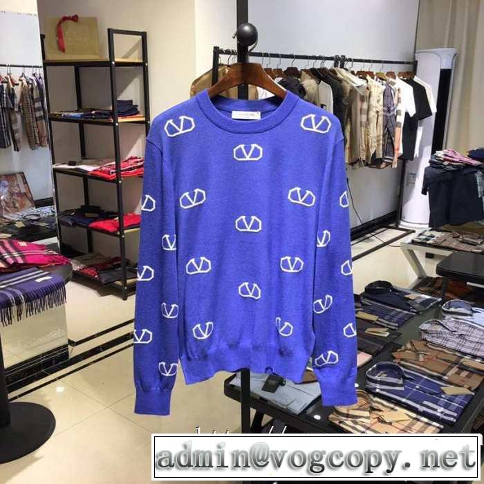 VALENTINO Vロゴ セーター ブランド プリント 秋冬定番モデル ニットウェア ヴァレンティノ コピー 通販エレガント 安い
