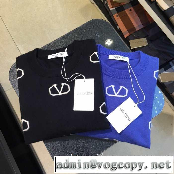 VALENTINO Vロゴ セーター ブランド プリント 秋冬定番モデル ニットウェア ヴァレンティノ コピー 通販エレガント 安い