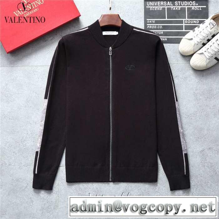 2019/20秋冬着こなし方おすすめ ヴァレンティノ メンズ スウェットValentino コレクションコットンカジュアルジップパーカー