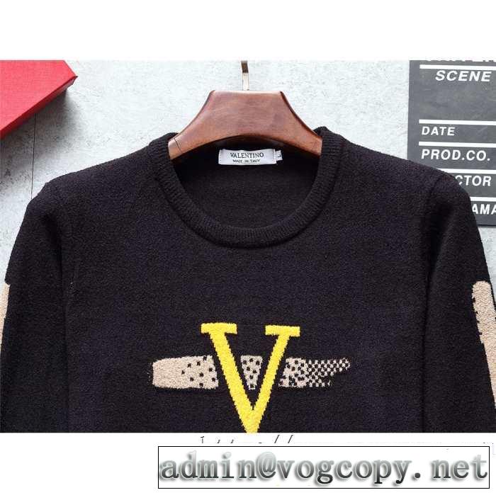 2019-20秋冬旬な着こなしValentino ヴァレンティノ ニット コピー 暖かさ 防寒性抜群ニットセーターエレガントレディースコーデ