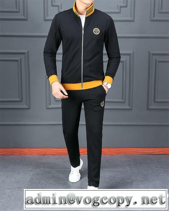 最安に挑戦 ヴェルサーチ2019限定 男性に人気 VERSACE 上下セットVIPセールでお得