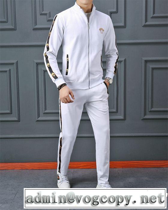 2019夏ファション新品 ヴェルサーチ馴染みやすいスタイル美品 VERSACE 上下セット2色可選
