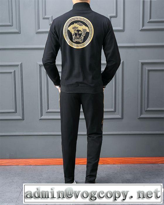 2019夏ファション新品 ヴェルサーチ馴染みやすいスタイル美品 VERSACE 上下セット2色可選