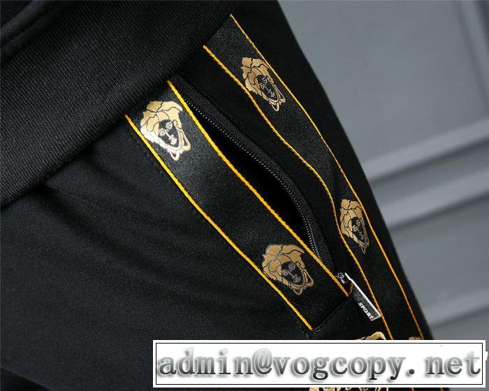 2019夏ファション新品 ヴェルサーチ馴染みやすいスタイル美品 VERSACE 上下セット2色可選