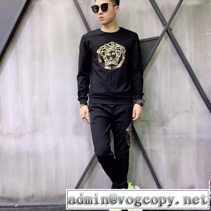 上下セット 2019春夏トレンドアイテム 鮮度アップブランド最新 ヴェルサーチVERSACE