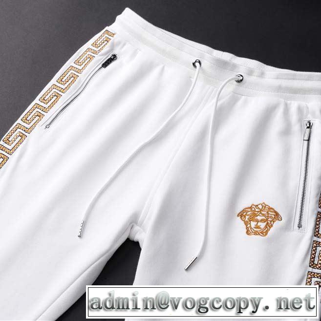 2019春夏も引き続き人気セール クラシカルな雰囲気 ヴェルサーチVERSACE 上下セット 2色可選