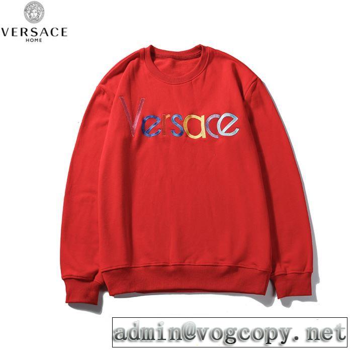 2019年の春夏に着たい 夏大人気のアイテム ヴェルサーチVERSACE プルオーバーパーカー 3色可選