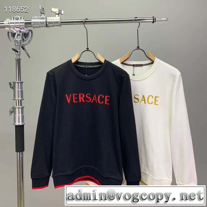 プルオーバーパーカー 2色可選 2019年最新ファッション 大人の華やかさを演出 ヴェルサーチVERSACE