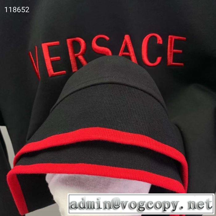 プルオーバーパーカー 2色可選 2019年最新ファッション 大人の華やかさを演出 ヴェルサーチVERSACE