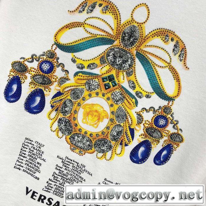 お洒落トレンド人気 2019春夏トレンドアイテム ヴェルサーチVERSACE プルオーバーパーカー 2色可選