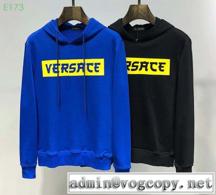 2色可選 パーカー  ヴェルサーチVERSACE 【2019春夏】最新コレクション 人気ストリートブランド新品