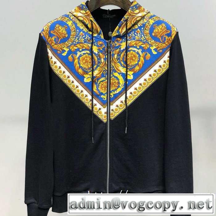 一番おしゃれ秋冬トレンド 先取り 2019/2020秋冬ファッション ヴェルサーチ VERSACE ブルゾン 2色可選