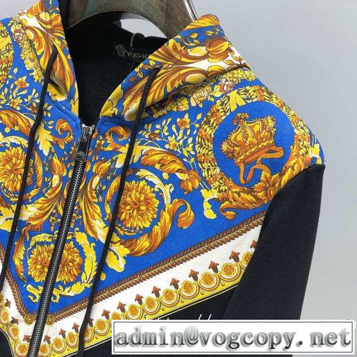 一番おしゃれ秋冬トレンド 先取り 2019/2020秋冬ファッション ヴェルサーチ VERSACE ブルゾン 2色可選
