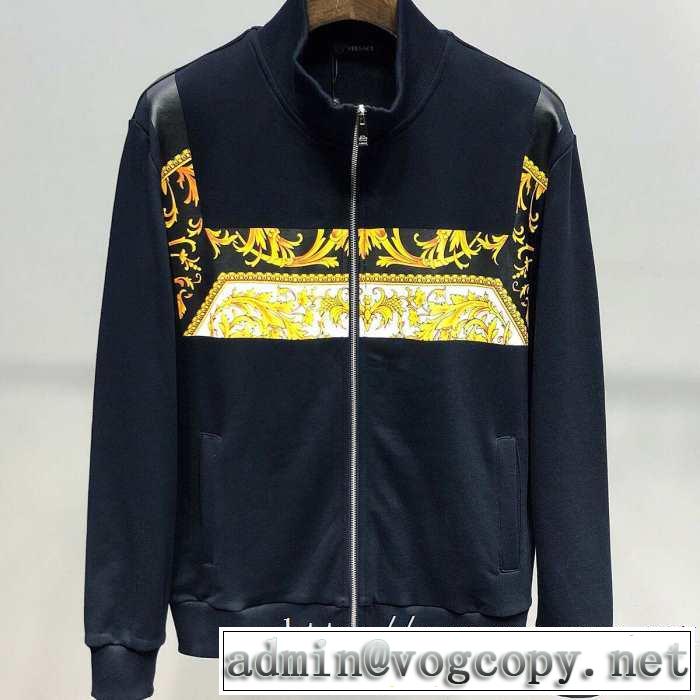 【最新】2019年秋冬のトレンド速報 さわやかに新品おすすめ ヴェルサーチ VERSACE ブルゾン 2色可選