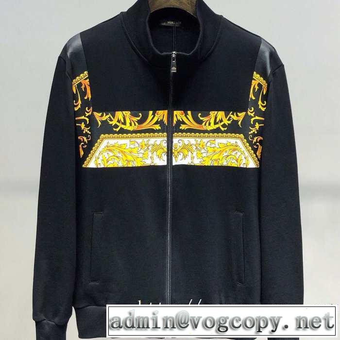 【最新】2019年秋冬のトレンド速報 さわやかに新品おすすめ ヴェルサーチ VERSACE ブルゾン 2色可選