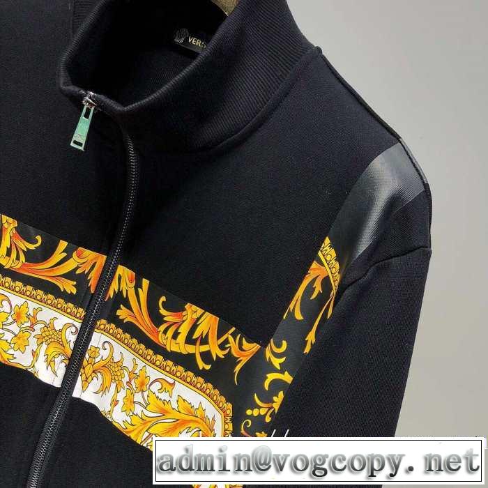 【最新】2019年秋冬のトレンド速報 さわやかに新品おすすめ ヴェルサーチ VERSACE ブルゾン 2色可選