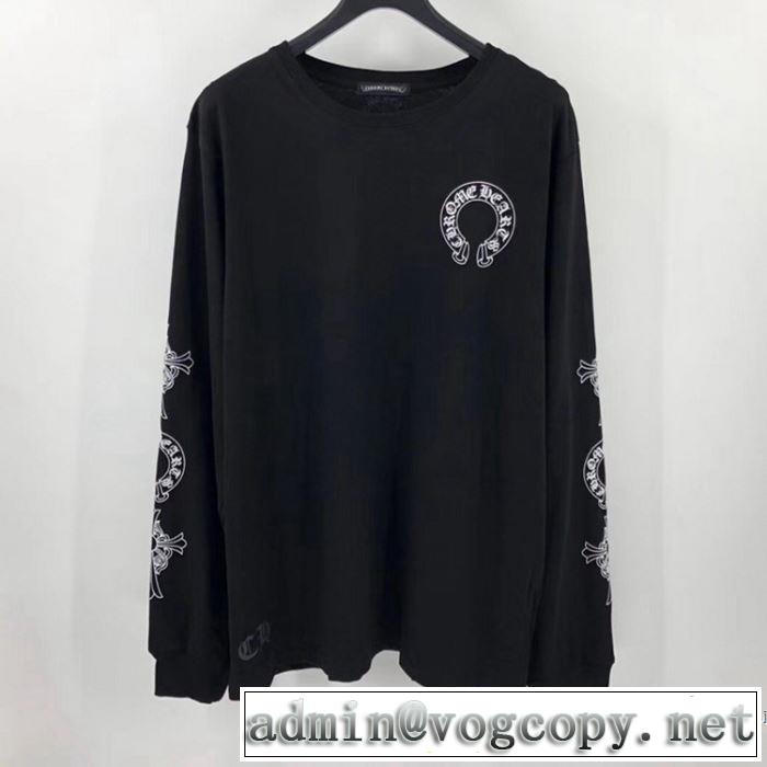 2色可選 CHROME HEARTS ファッションに取り入れよう クロムハーツ 2020話題の商品  長袖 /ロンT