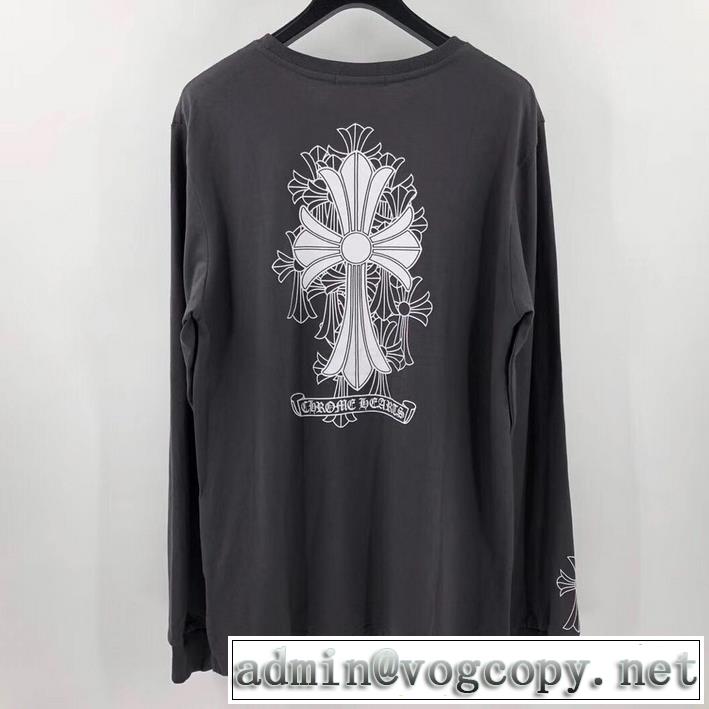 大人気のブランドの新作 2色可選 長袖 /ロンT 普段のファッション クロムハーツ CHROME HEARTS