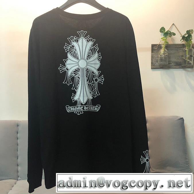 大人気のブランドの新作 2色可選 長袖 /ロンT 普段のファッション クロムハーツ CHROME HEARTS