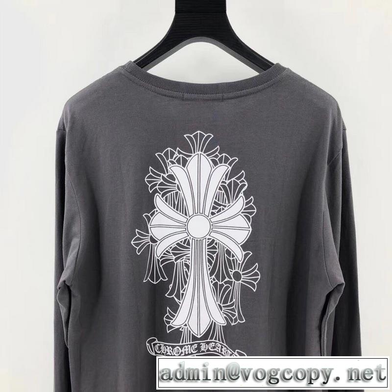 大人気のブランドの新作 2色可選 長袖 /ロンT 普段のファッション クロムハーツ CHROME HEARTS