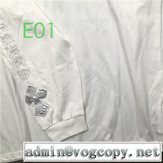 20SSトレンド  長袖 /ロンT 2色可選 確定となる上品 クロムハーツ CHROME HEARTS