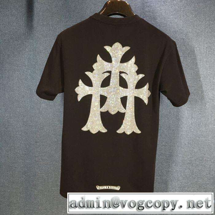 2020話題の商品 2色可選 半袖Tシャツ クロムハーツ 飽きもこないデザイン CHROME HEARTS