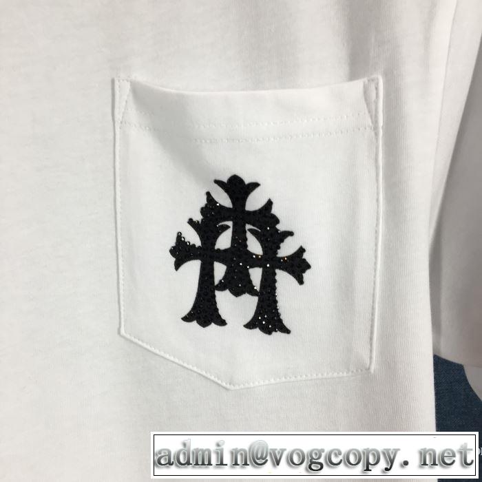 2020話題の商品 2色可選 半袖Tシャツ クロムハーツ 飽きもこないデザイン CHROME HEARTS