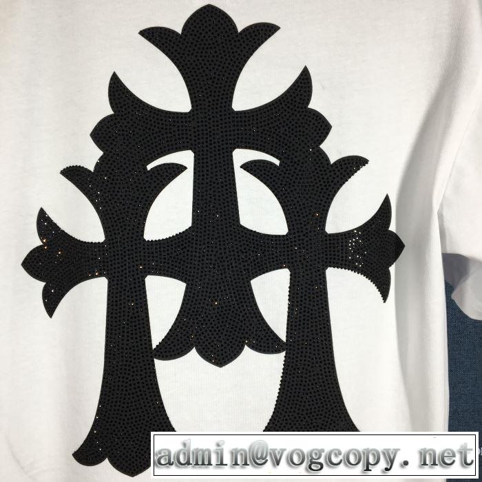 2020話題の商品 2色可選 半袖Tシャツ クロムハーツ 飽きもこないデザイン CHROME HEARTS