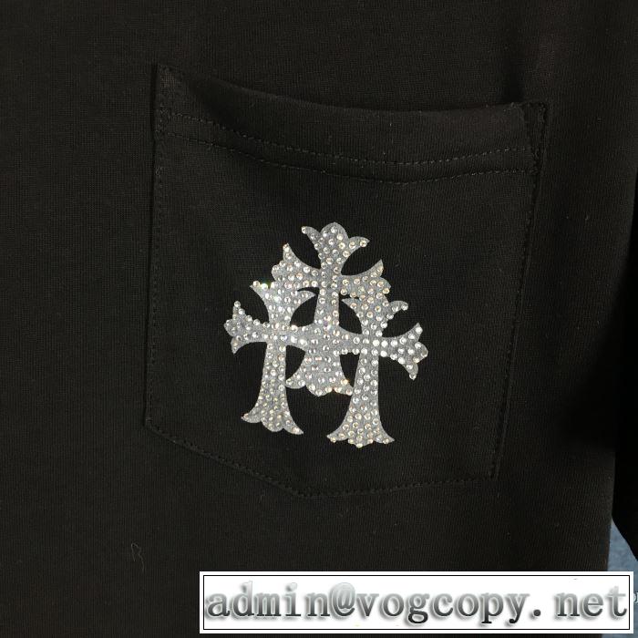 2020話題の商品 2色可選 半袖Tシャツ クロムハーツ 飽きもこないデザイン CHROME HEARTS