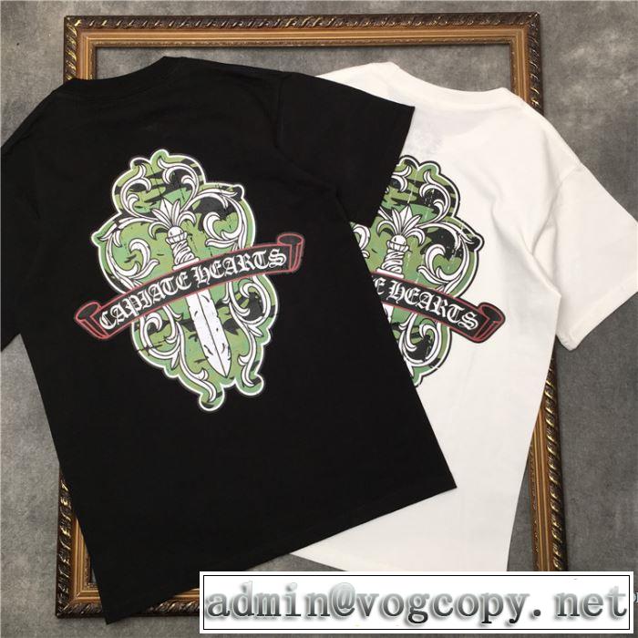 2色可選 今なお素敵なアイテムだ 半袖Tシャツ クロムハーツ CHROME HEARTS 大人の新作こそ
