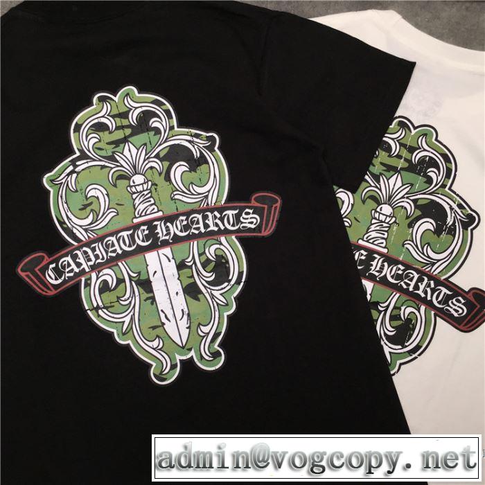 2色可選 今なお素敵なアイテムだ 半袖Tシャツ クロムハーツ CHROME HEARTS 大人の新作こそ