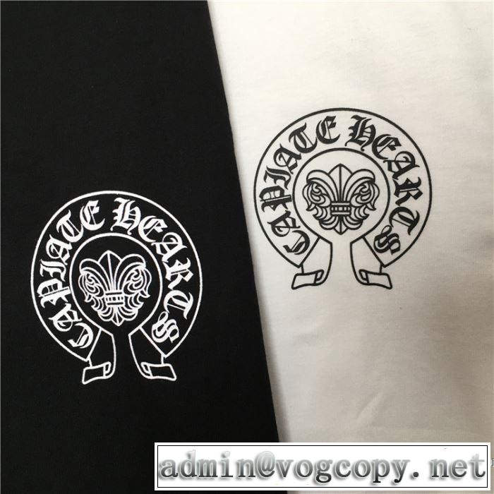 2色可選 おしゃれ刷新に役立つ 半袖Tシャツ クロムハーツ 2020モデル  CHROME HEARTS