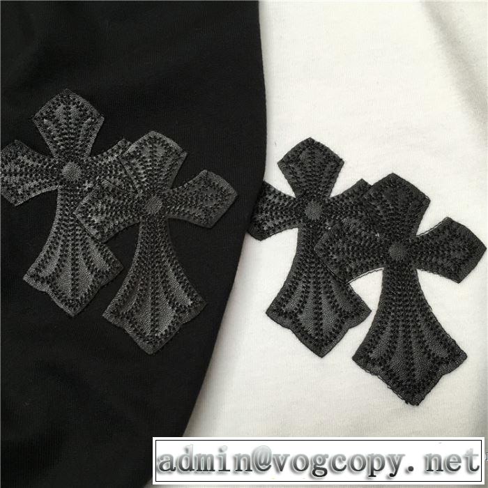 2色可選 おしゃれ刷新に役立つ 半袖Tシャツ クロムハーツ 2020モデル  CHROME HEARTS