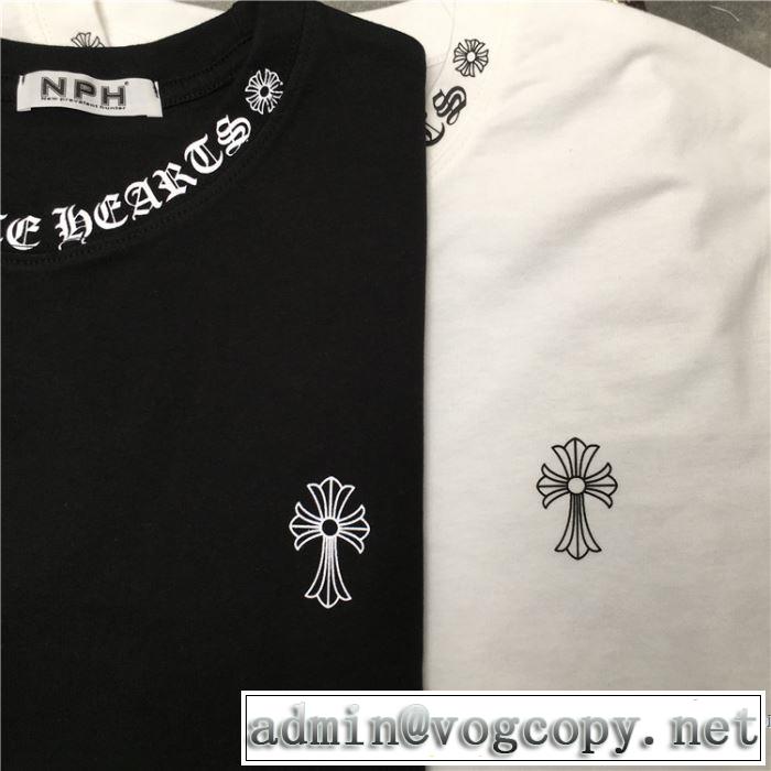 半袖Tシャツ ストリート感あふれ 2色可選 クロムハーツ 普段使いにも最適なアイテム CHROME HEARTS