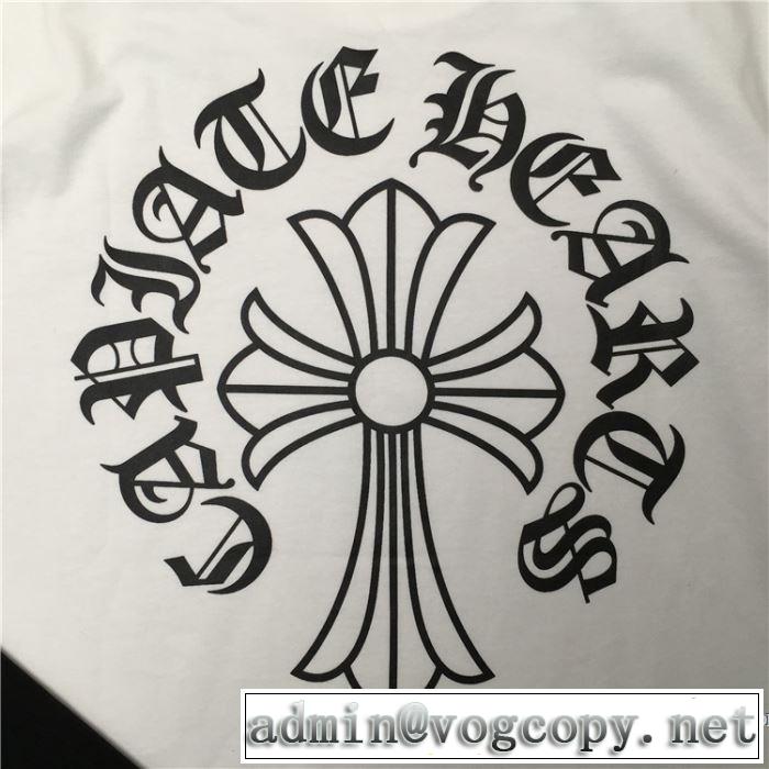 半袖Tシャツ ストリート感あふれ 2色可選 クロムハーツ 普段使いにも最適なアイテム CHROME HEARTS