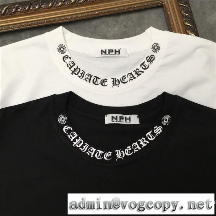 半袖Tシャツ ストリート感あふれ 2色可選 クロムハーツ 普段使いにも最適なアイテム CHROME HEARTS