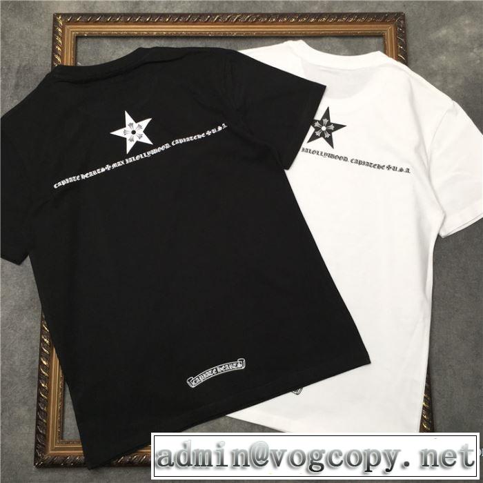 20新作です 2色可選 CHROME HEARTS 安心安全人気通販 半袖Tシャツ クロムハーツ