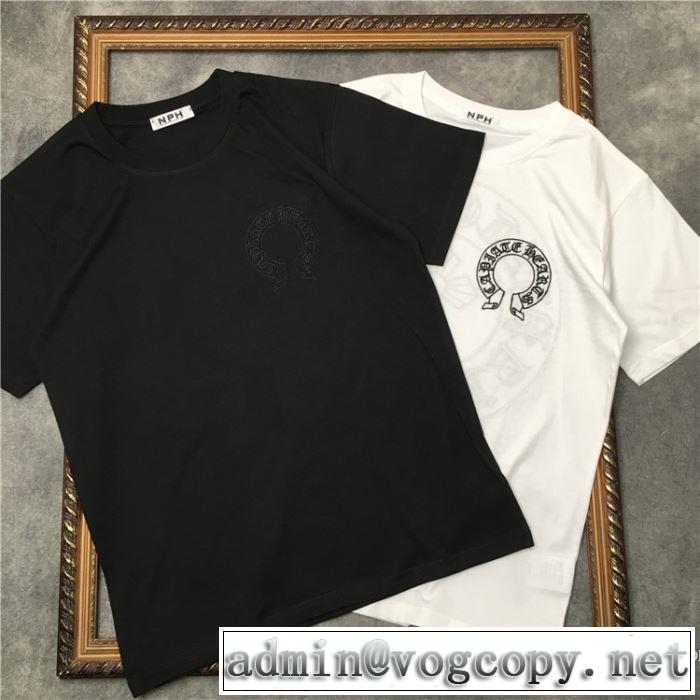 2色可選 2020春新作 半袖Tシャツ どのアイテムも手頃な価格で クロムハーツ CHROME HEARTS