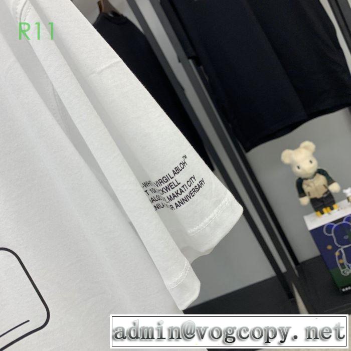 2020モデル 2色可選 海外でも人気なブランド Off-White オフホワイト 半袖/Tシャツ 高級感のある素材