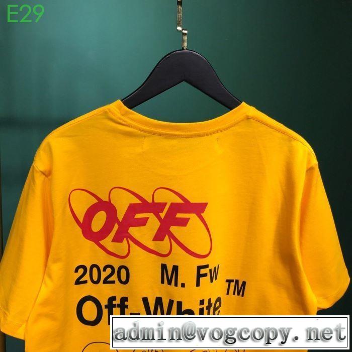 2020話題の商品 Off-White オフホワイト 半袖/Tシャツ おしゃれに大人の必見