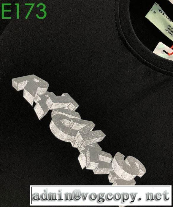 2020話題の商品 2色可選 Off-White半袖/Tシャツ 高級感のある素材 オフホワイト